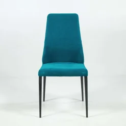 Europea Chaise De Salle à Manger*Mathilde Chaise de salle à manger italienne moderne en tissu et métal