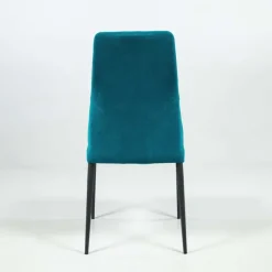 Europea Chaise De Salle à Manger*Mathilde Chaise de salle à manger italienne moderne en tissu et métal