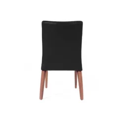 Sessio Chaise De Cuisine|Chaise De Salle à Manger*Matias stack Chaise confortable empilable en simili avec pieds en bois