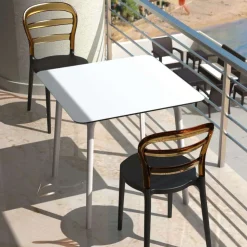 Table De Cuisine|Table Pour Petit Espace*Maya Table carrée en stratifié