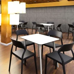 Table De Cuisine|Table Pour Petit Espace*Maya Table carrée en stratifié