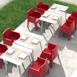 Table De Cuisine|Table Pour Petit Espace*Maya Table carrée en stratifié