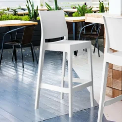 Tabouret De Bar (assise +/- 80 Cm)*Maya Tabouret de bar empilable en polypropylène