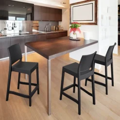 Tabouret Snack (assise +/- 65 Cm)|Tabouret De Bar (assise +/- 80 Cm)*Maya Tabouret snack moderne empilable en polypropylène