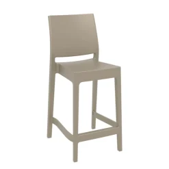 Tabouret Snack (assise +/- 65 Cm)|Tabouret De Bar (assise +/- 80 Cm)*Maya Tabouret snack moderne empilable en polypropylène