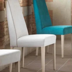 Lujosa Chaise De Salle à Manger|Chaise Salon*Mila Chaise contemporaine en tissu avec assise rembourrée