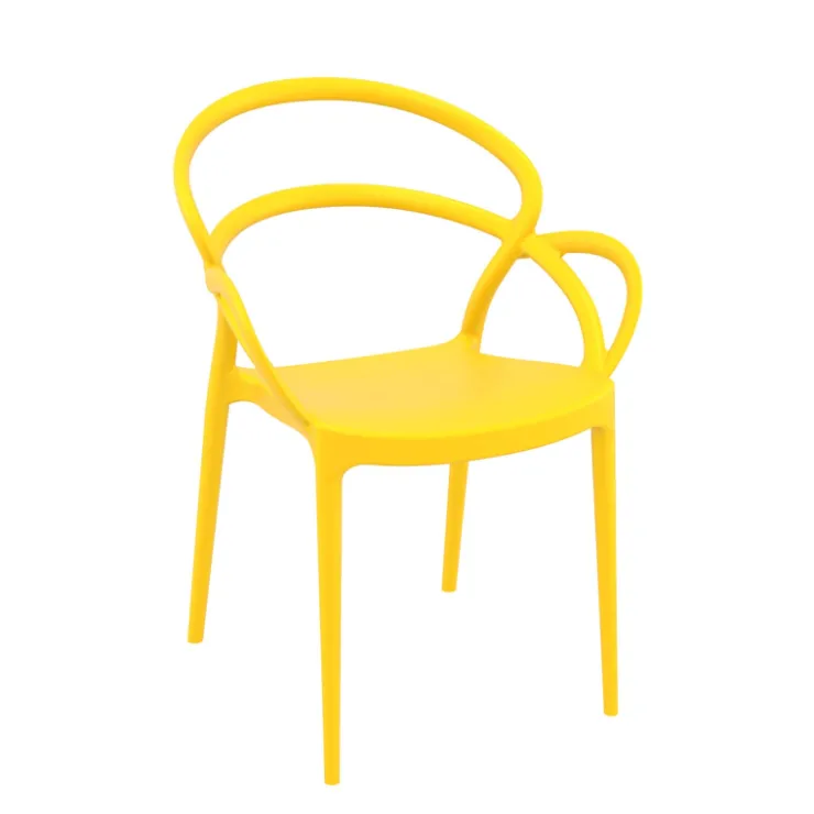 Chaise De Cuisine|Chaise De Salle à Manger*Mila Fauteuil design empilable en polypropylène