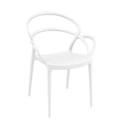 Chaise De Cuisine|Chaise De Salle à Manger*Mila Fauteuil design empilable en polypropylène