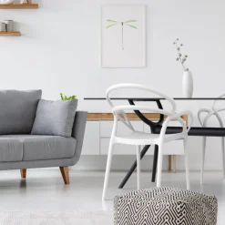 Chaise De Cuisine|Chaise De Salle à Manger*Mila Fauteuil design empilable en polypropylène