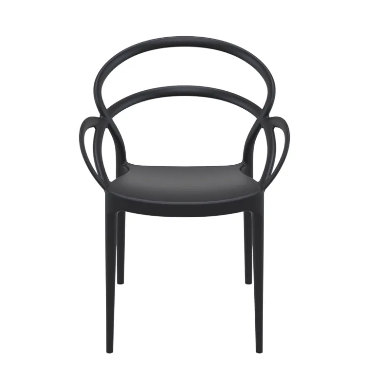 Chaise De Cuisine|Chaise De Salle à Manger*Mila Fauteuil design empilable en polypropylène