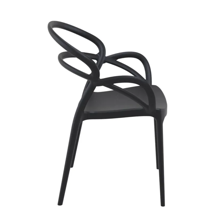 Chaise De Cuisine|Chaise De Salle à Manger*Mila Fauteuil design empilable en polypropylène