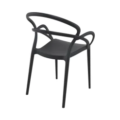 Chaise De Cuisine|Chaise De Salle à Manger*Mila Fauteuil design empilable en polypropylène