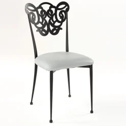 Jayso Chaise De Cuisine|Chaise De Salle à Manger*Milos Chaise provençale en métal assise synthétique rembourrée