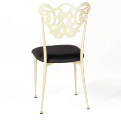 Jayso Chaise De Cuisine|Chaise De Salle à Manger*Milos Chaise provençale en métal assise synthétique rembourrée