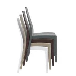 Chaise De Cuisine|Chaise De Salle à Manger*Miranda Chaise empilable en polypropylène