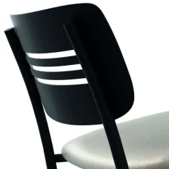 Perfecta Tabouret Snack (assise +/- 65 Cm)|Tabouret De Bar (assise +/- 80 Cm)*Miro Tabouret snack de cuisine en simili rembourré avec dossier strié en métal