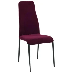 Europea Chaise De Salle à Manger*Mirta Chaise de séjour moderne en tissu et pieds en métal