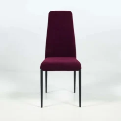 Europea Chaise De Salle à Manger*Mirta Chaise de séjour moderne en tissu et pieds en métal