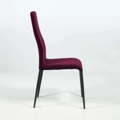 Europea Chaise De Salle à Manger*Mirta Chaise de séjour moderne en tissu et pieds en métal