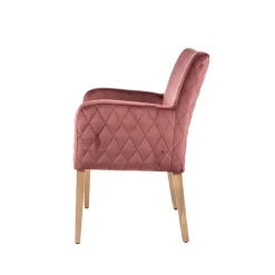Sessio Chaise De Salle à Manger|Chaise Salon*Moritz diamant Fauteuil cocooning matelassé dans le dos et revêtement en tissu