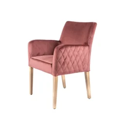 Sessio Chaise De Salle à Manger|Chaise Salon*Moritz diamant Fauteuil cocooning matelassé dans le dos et revêtement en tissu