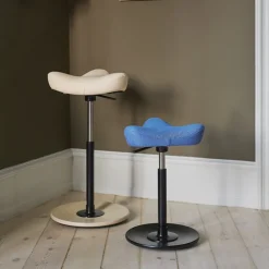 Varier Tabouret Snack (assise +/- 65 Cm)|Tabouret De Bar (assise +/- 80 Cm)*Move ® Tabouret ergonomique réglable en tissu