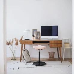 Varier Tabouret Snack (assise +/- 65 Cm)|Tabouret De Bar (assise +/- 80 Cm)*Move ® Tabouret ergonomique réglable en tissu