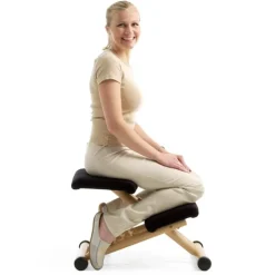Varier Chaise De Bureau|Chaise Salon*Multi ® Siège de bureau ergonomique en tissu et bois