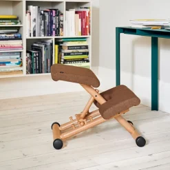 Varier Chaise De Bureau|Chaise Salon*Multi ® Siège de bureau ergonomique en tissu et bois