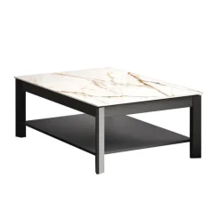 Cancio Table De Salon*Multiplus Mini Table basse rectangulaire en Dekton avec double plateau