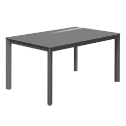 Cancio Table De Cuisine|Table De Salle à Manger*Multiplus Table sur mesure en verre avec pieds en métal