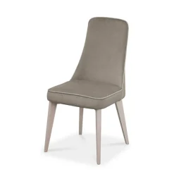 Europea Chaise De Salle à Manger|Chaise Salon*Nadine Chaise de salle à manger en tissu et pieds en bois fabriquée en Italie