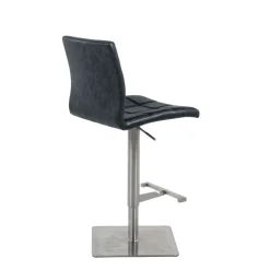 Tabouret Snack (assise +/- 65 Cm)|Tabouret De Bar (assise +/- 80 Cm)*NantesTabouret ajustable en hauteur coque matelassée et structure en acier brossé