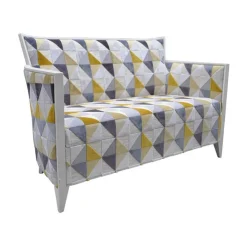 Paget Fauteuil De Salon*Nathan Canapé art déco 2 personnes en tissu fabriqué en France