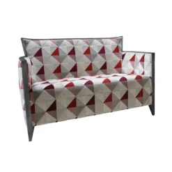 Paget Fauteuil De Salon*Nathan Canapé art déco 2 personnes en tissu fabriqué en France