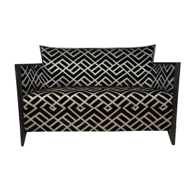 Paget Fauteuil De Salon*Nathan Canapé art déco 2 personnes en tissu fabriqué en France