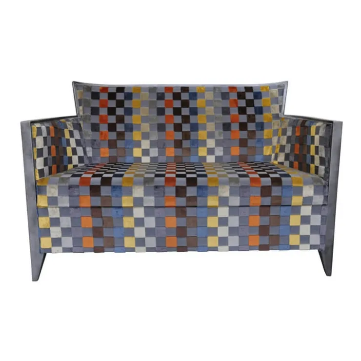 Paget Fauteuil De Salon*Nathan Canapé art déco 2 personnes en tissu fabriqué en France
