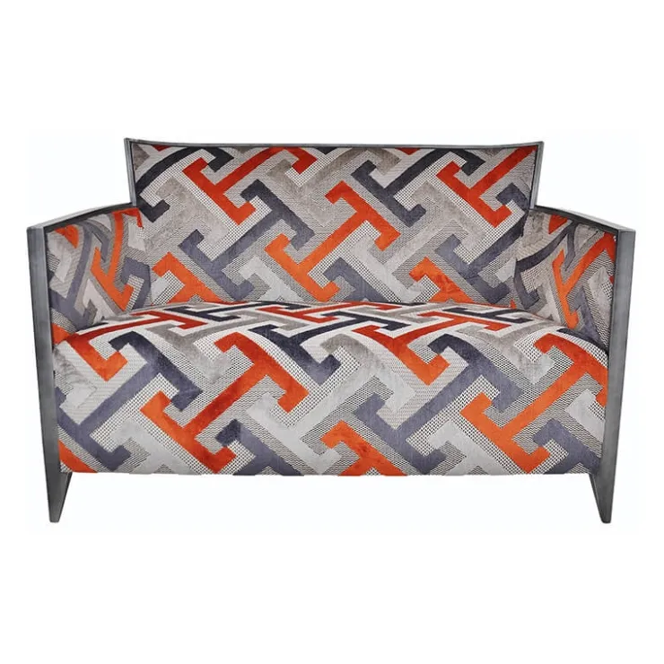Paget Fauteuil De Salon*Nathan Canapé art déco 2 personnes en tissu fabriqué en France