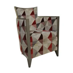Paget Fauteuil De Salon*Nathan Fauteuil art déco fabriqué en France en tissu et bois massif