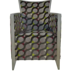 Paget Fauteuil De Salon*Nathan Fauteuil art déco fabriqué en France en tissu et bois massif