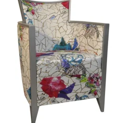 Paget Fauteuil De Salon*Nathan Fauteuil art déco fabriqué en France en tissu et bois massif