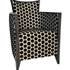 Paget Fauteuil De Salon*Nathan Fauteuil art déco fabriqué en France en tissu et bois massif