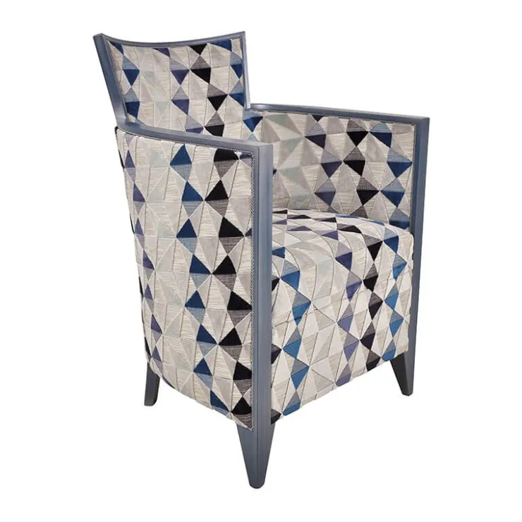 Paget Fauteuil De Salon*Nathan Fauteuil art déco fabriqué en France en tissu et bois massif