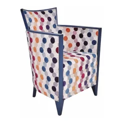 Paget Fauteuil De Salon*Nathan Fauteuil art déco fabriqué en France en tissu et bois massif