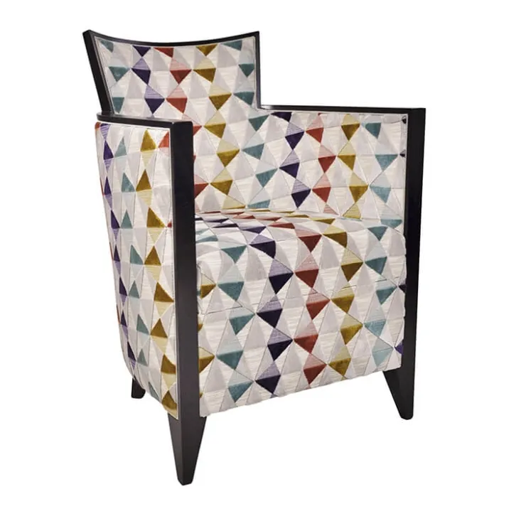 Paget Fauteuil De Salon*Nathan Fauteuil art déco fabriqué en France en tissu et bois massif