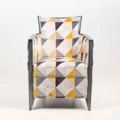 Paget Fauteuil De Salon*Nathan Fauteuil art déco fabriqué en France en tissu et bois massif