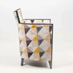 Paget Fauteuil De Salon*Nathan Fauteuil art déco fabriqué en France en tissu et bois massif