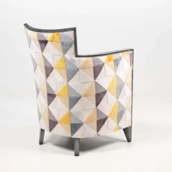 Paget Fauteuil De Salon*Nathan Fauteuil art déco fabriqué en France en tissu et bois massif