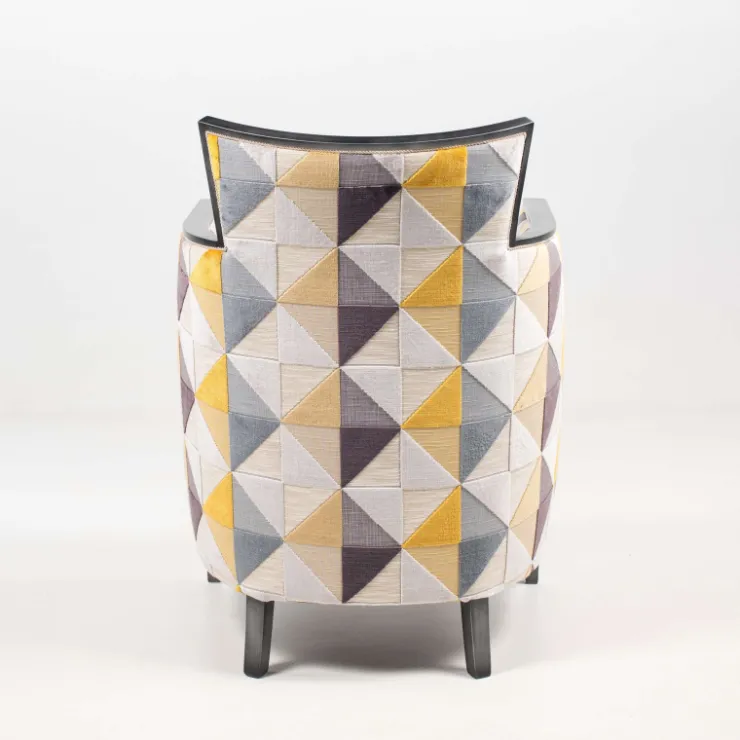 Paget Fauteuil De Salon*Nathan Fauteuil art déco fabriqué en France en tissu et bois massif