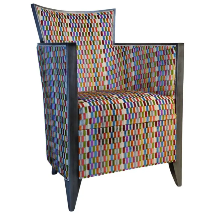 Paget Fauteuil De Salon*Nathan Fauteuil art déco fabriqué en France en tissu et bois massif